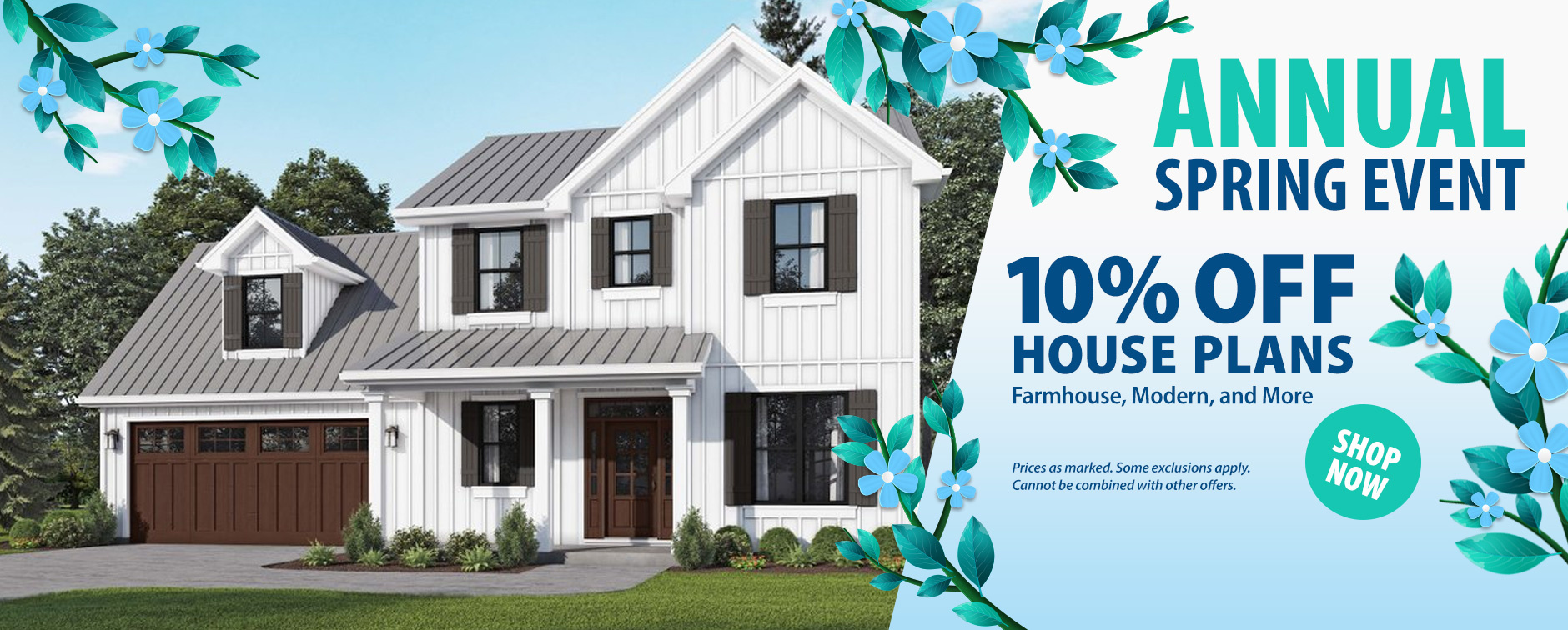 10% Off House Plans - Farmhouse, Modern, and More