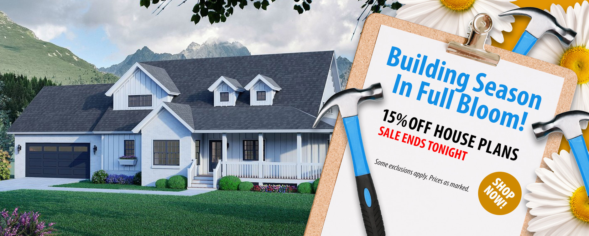 Get 15% Off Dream House Plans - Farmhouse, Modern, More - Event Ends Tonight