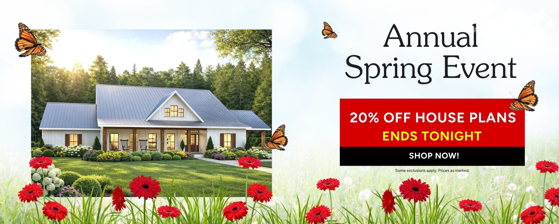The Annual Spring Sale: 20% Off House Plans Ends Tonight - Exterior
