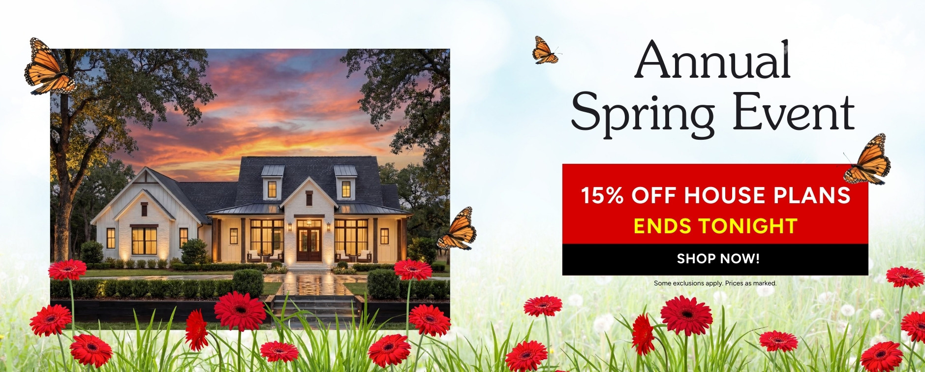 The Annual Spring Sale: 15% Off House Plans Ends Tonight - Exterior