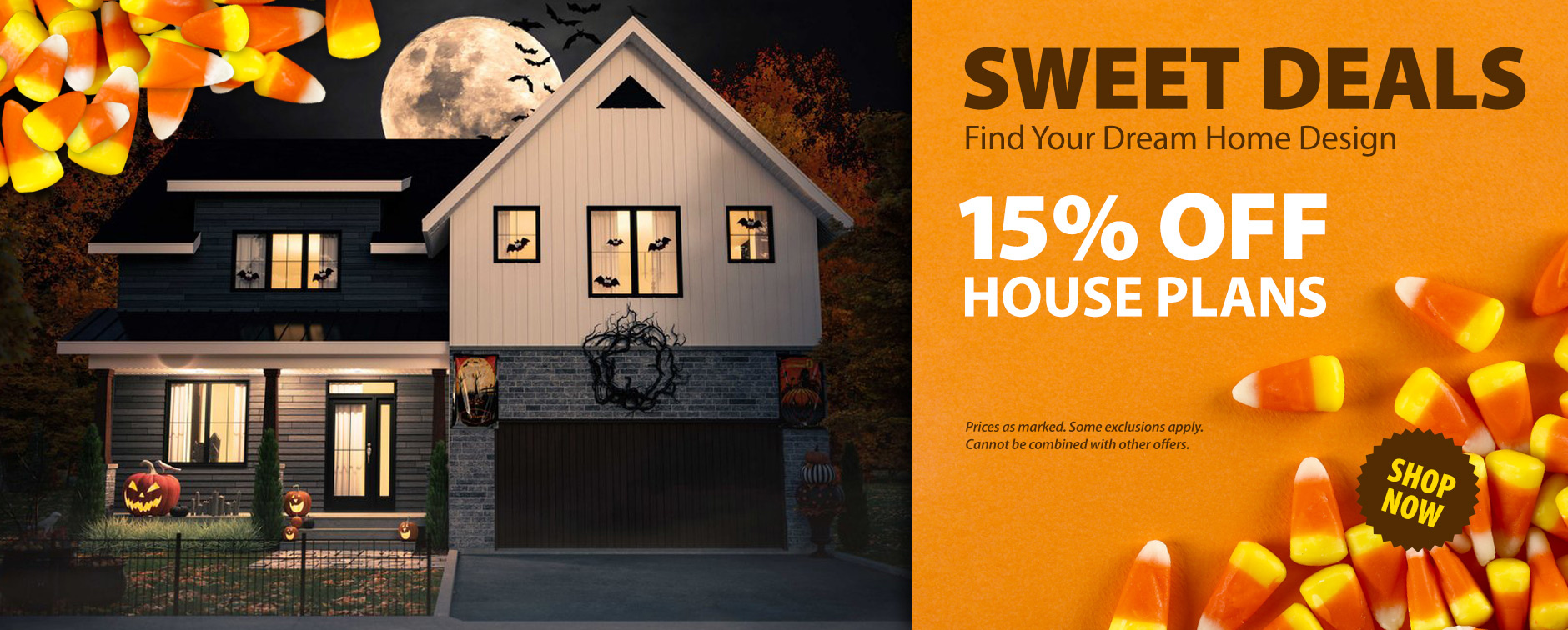 Halloween Sale: 15% Off House Plans