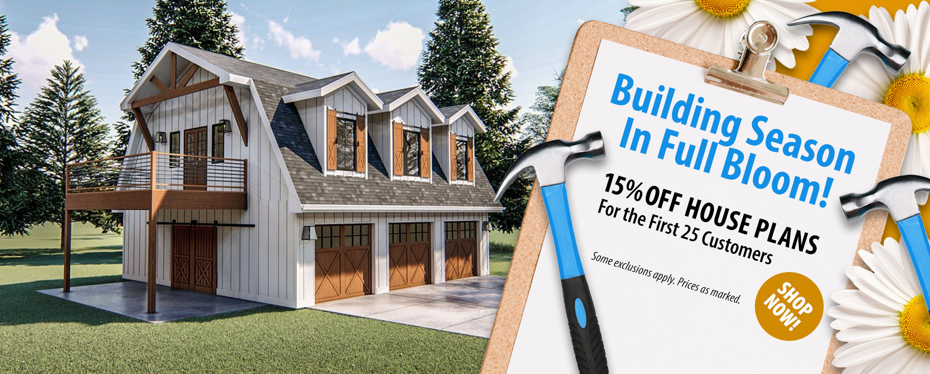 Home Plan Sale Happening Now - 15% Off for the First 25 Customers