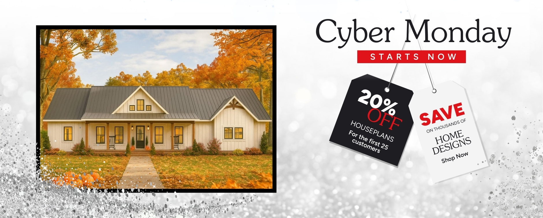 Dream House Plans 20% Off for Cyber Monday - First 25 Customers