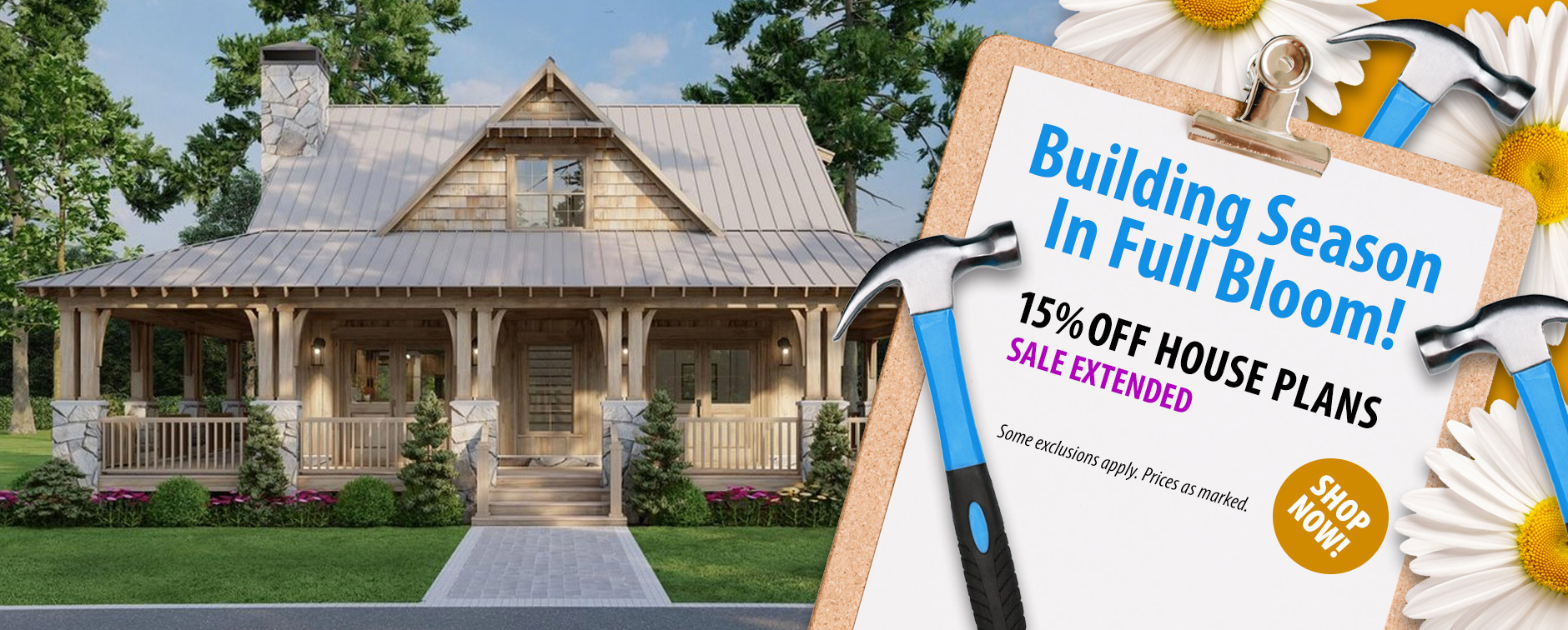 Extended: Enjoy 15% Off Thousands of House Plans