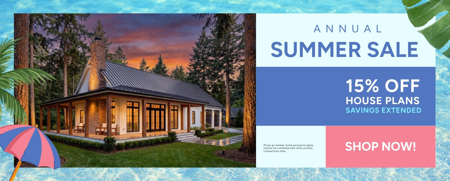 Annual Summer Sale: 15% Off House Plans Extended - Exterior