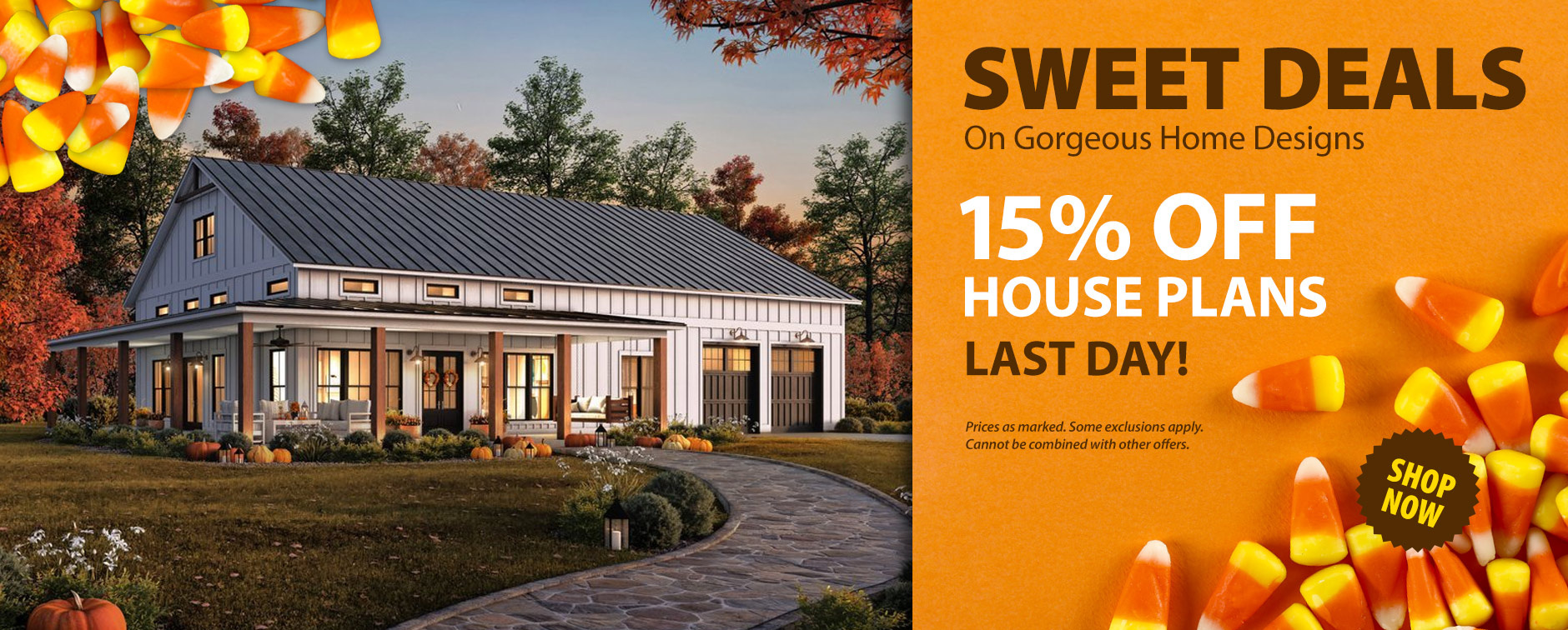 15% Off Thousands of House Plans - Ends Tonight - No Code Needed