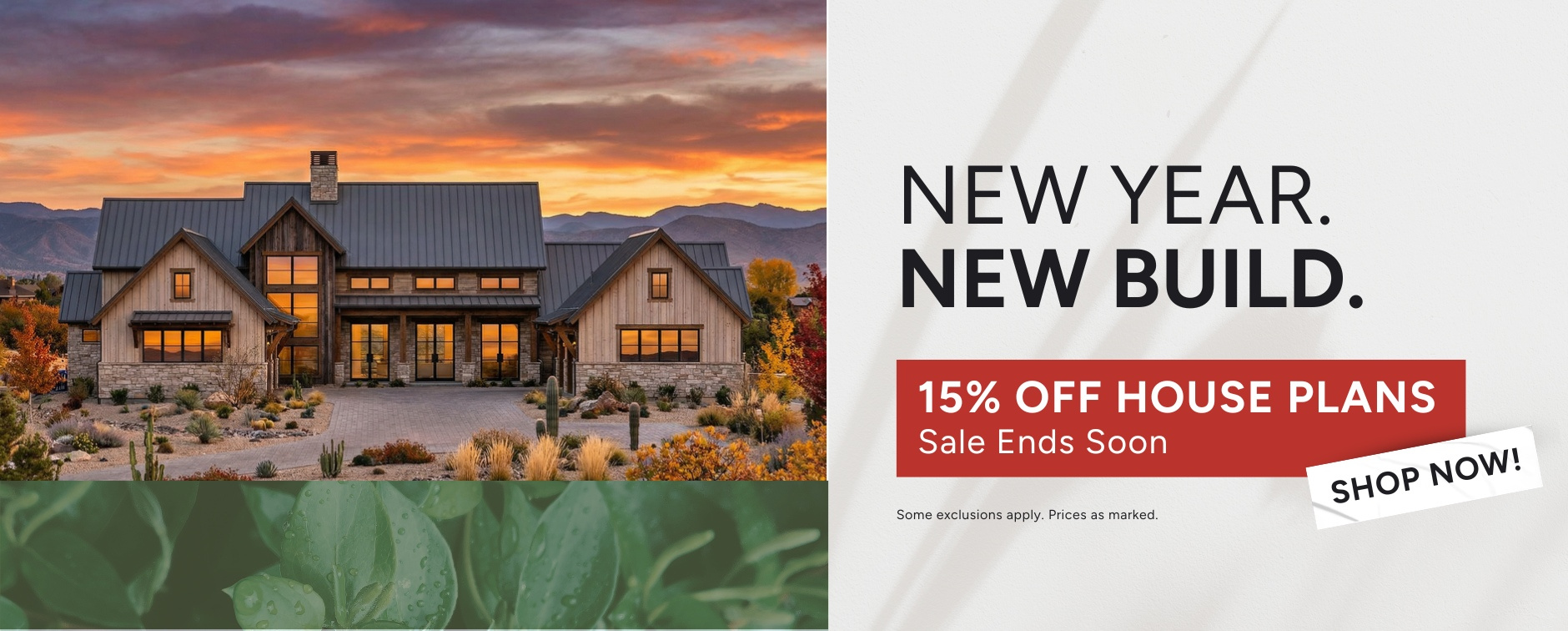 Ends Soon: 15% Off Thousands of House Plans