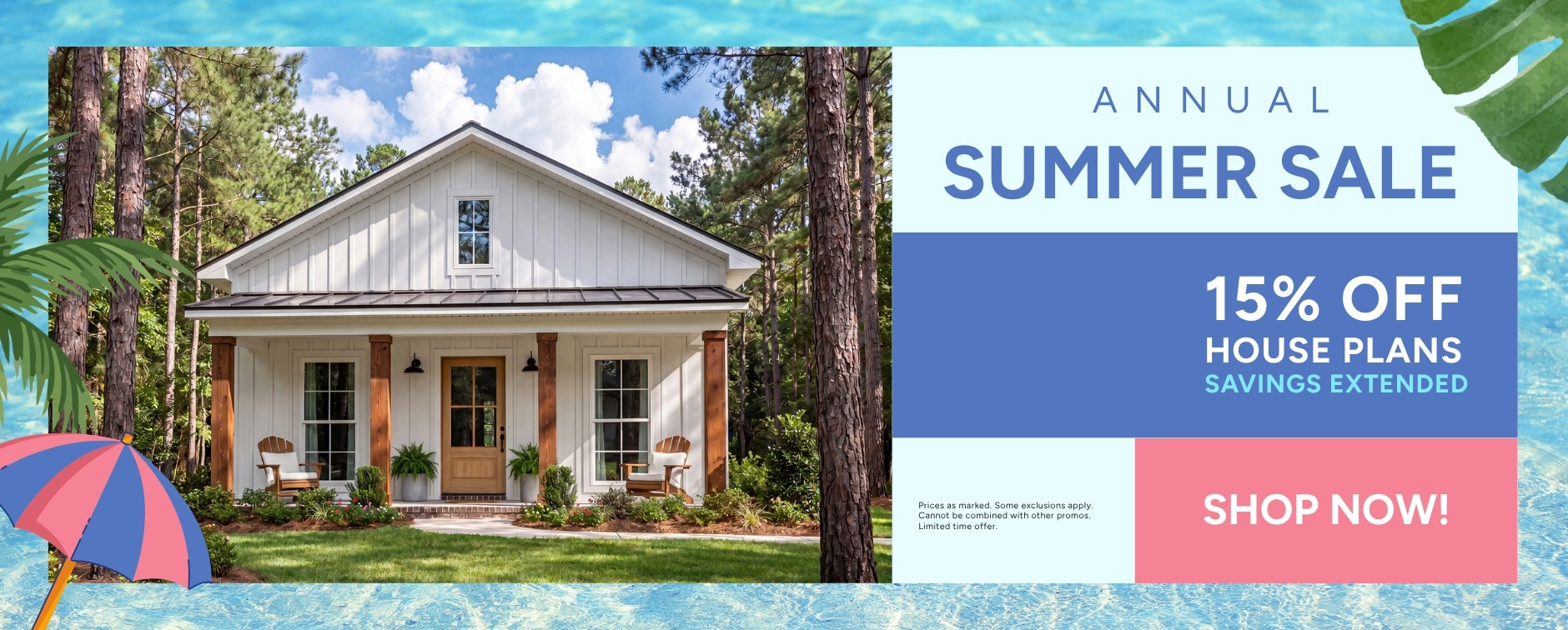 Annual Summer Sale: 15% Off House Plans Extended - Exterior