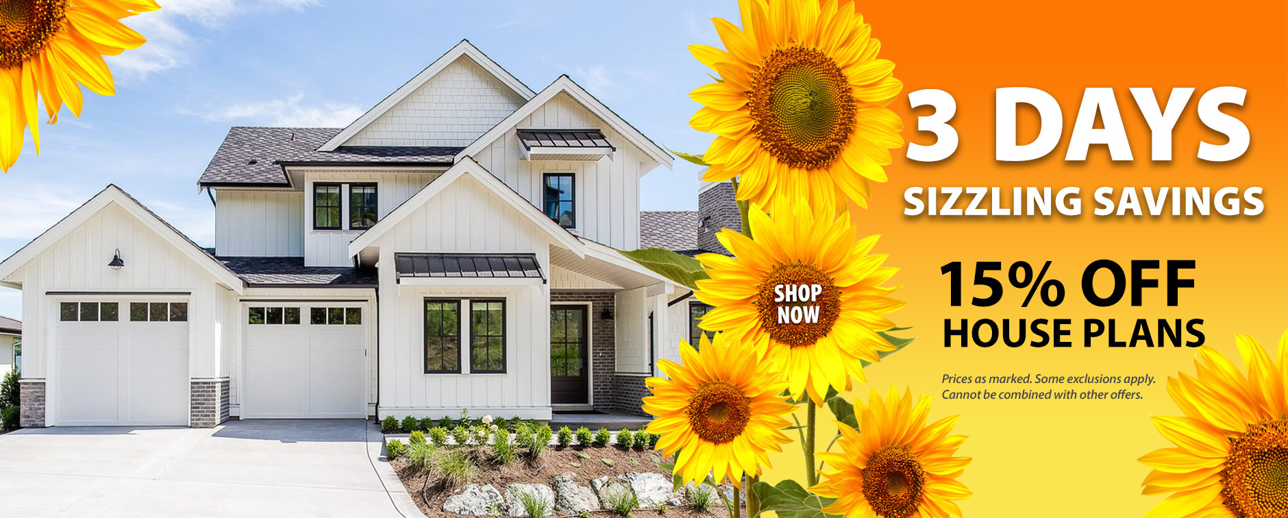 Builders: Shop Now and Get 15% Off House Plans - No Code Needed - 3 Day Event
