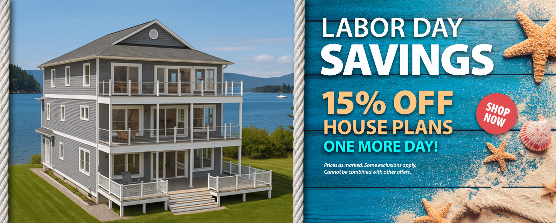 Labor Day Sale: 15% Off House Plans - One More Day