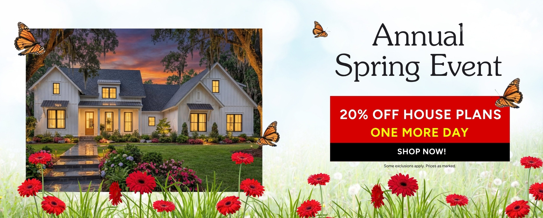 One More Day: 20% Off Thousands of House Plans