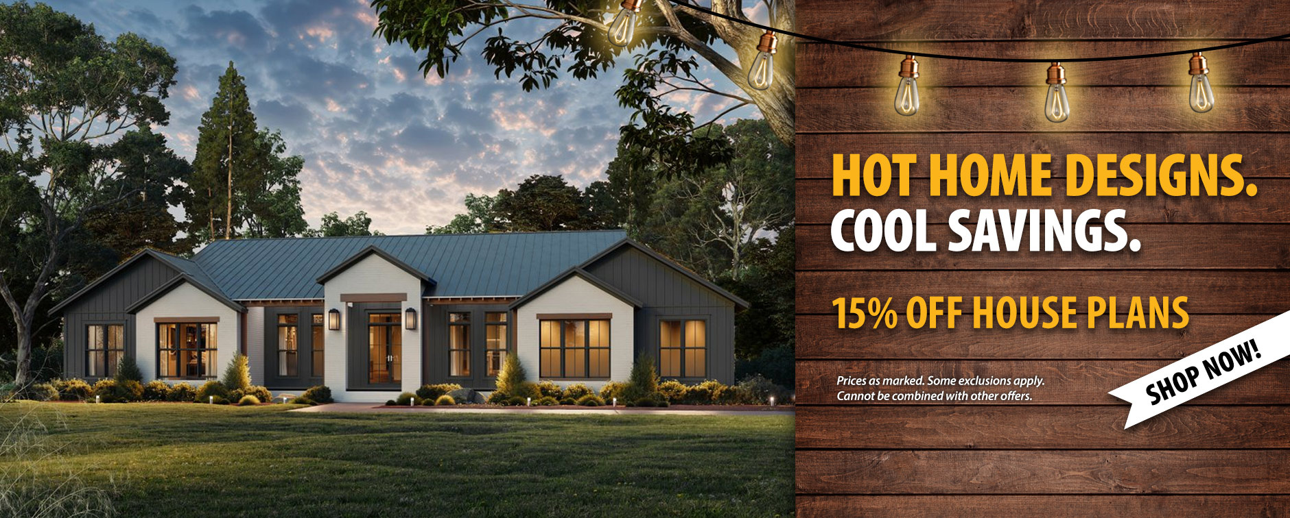 15% Off Thousands of House Plans