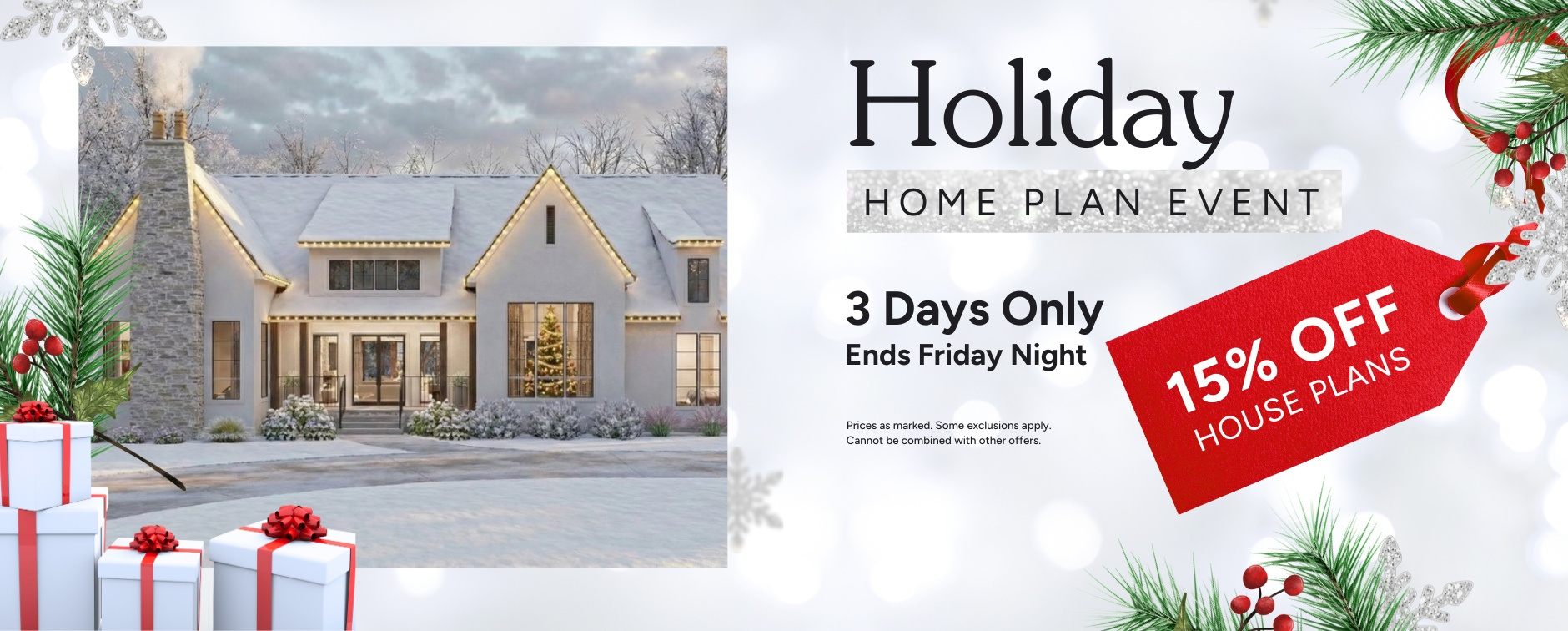 3-Day Holiday Sale: 15% Off House Plans - Exterior