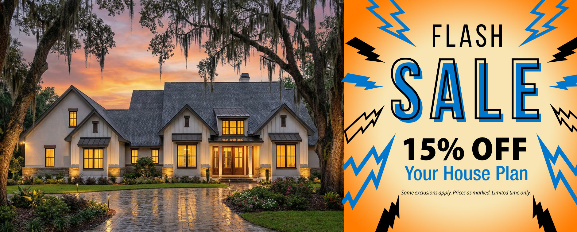 Flash Sale: 15% Off House Plans - Exterior