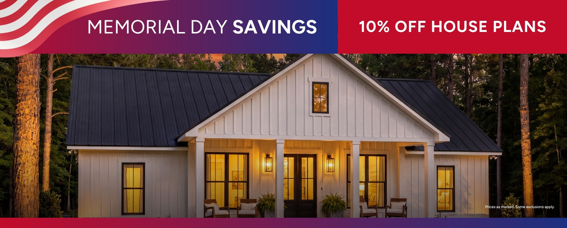 Memorial Day Sale: 10% Off House Plans - Exterior