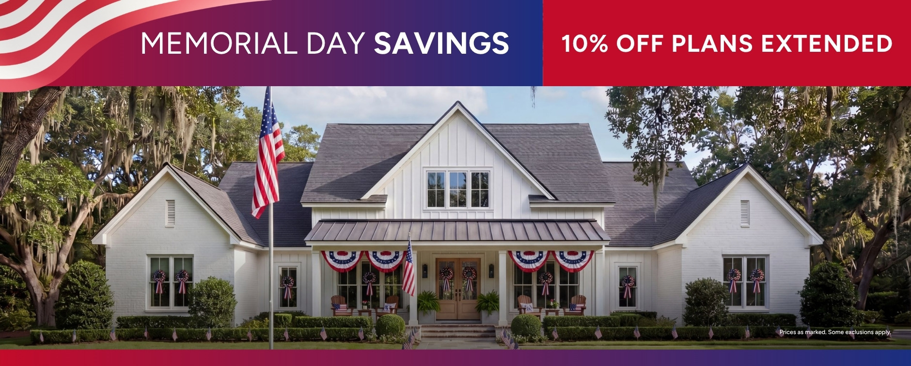 Memorial Day Sale: 10% Off House Plans Extended - Exterior
