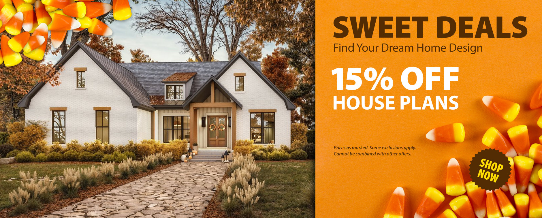 15% Off Thousands of House Plans - No Code Needed