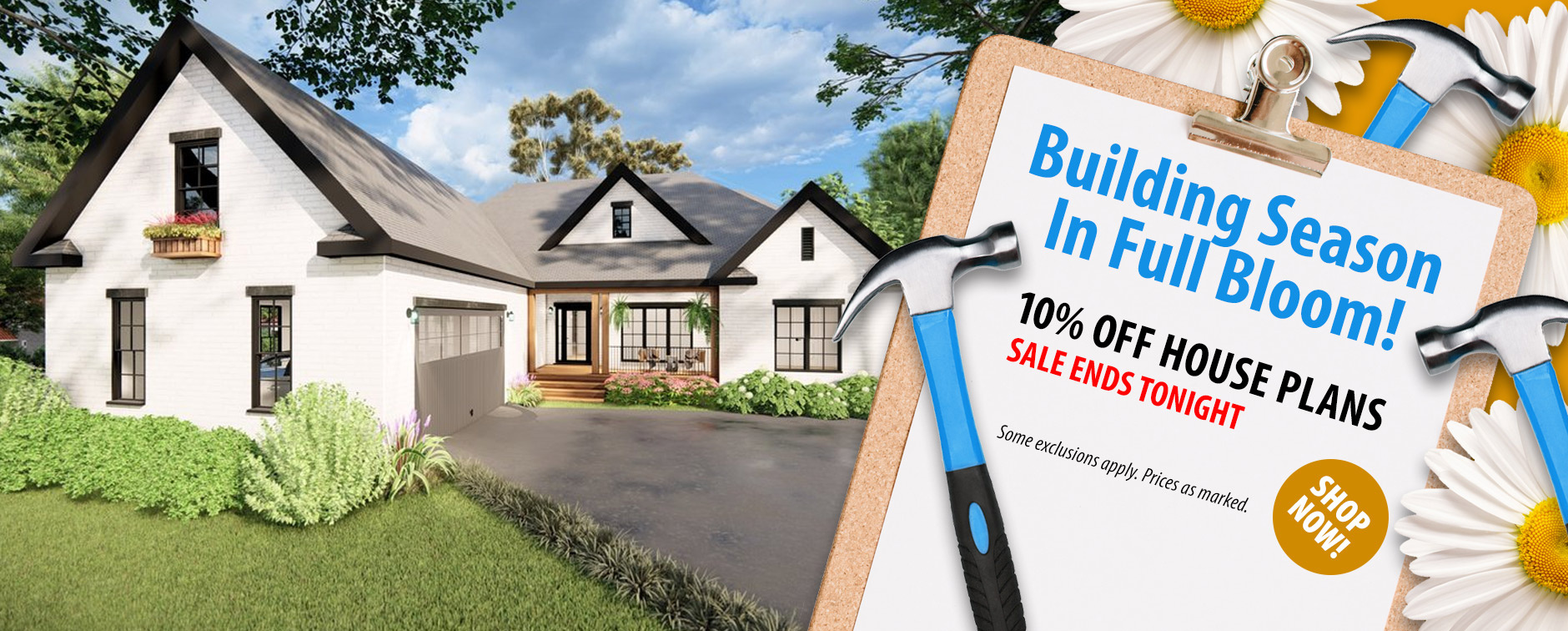 Shop the Spring Planning Event and Get 10% Off House Plans - Offer Ends Tonight