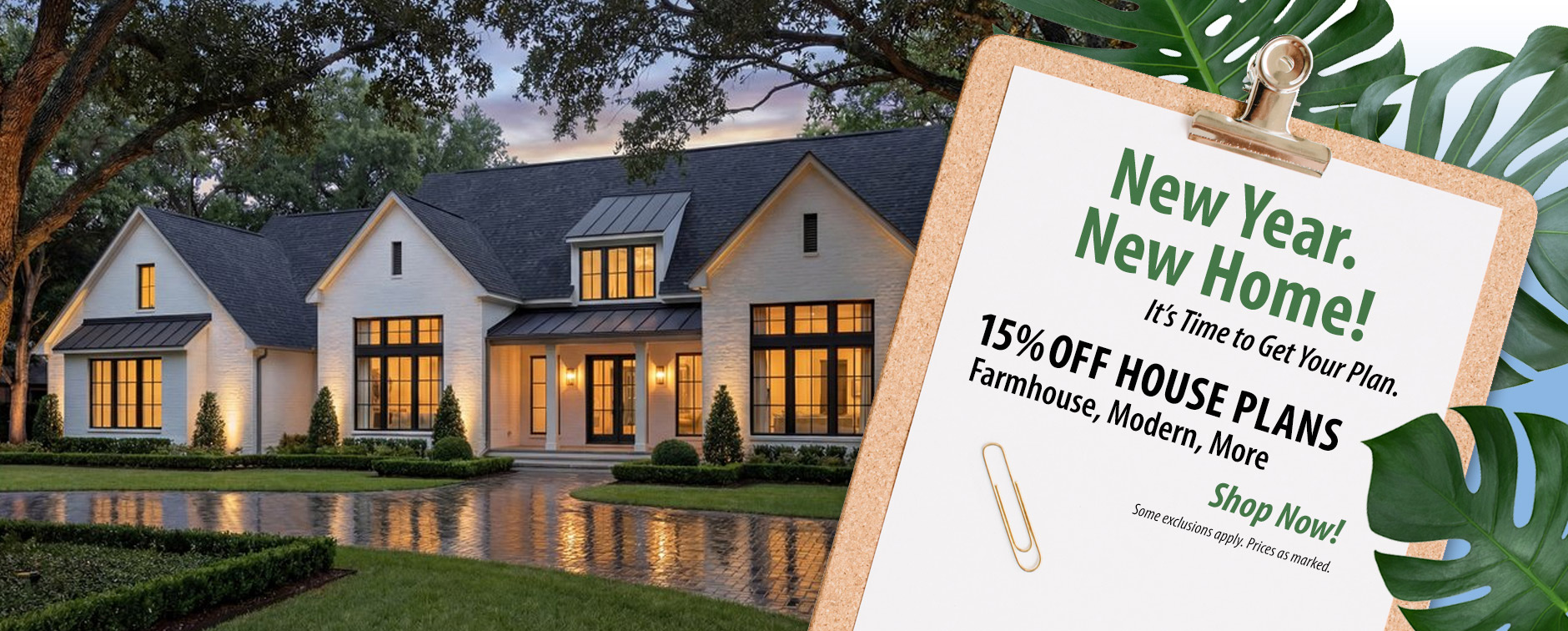 New Year, New Home: 15% Off House Designs - It's Time to Get Your Plan - Exterior