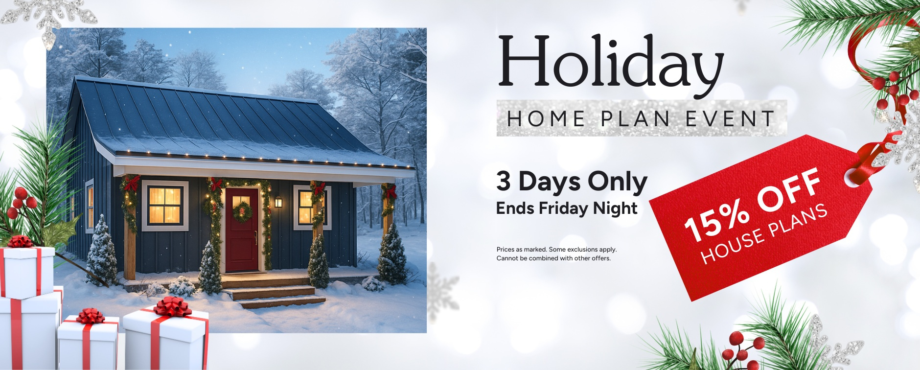 Dream House Plans 15% Off for 3 Days Only (Ends Friday Night)