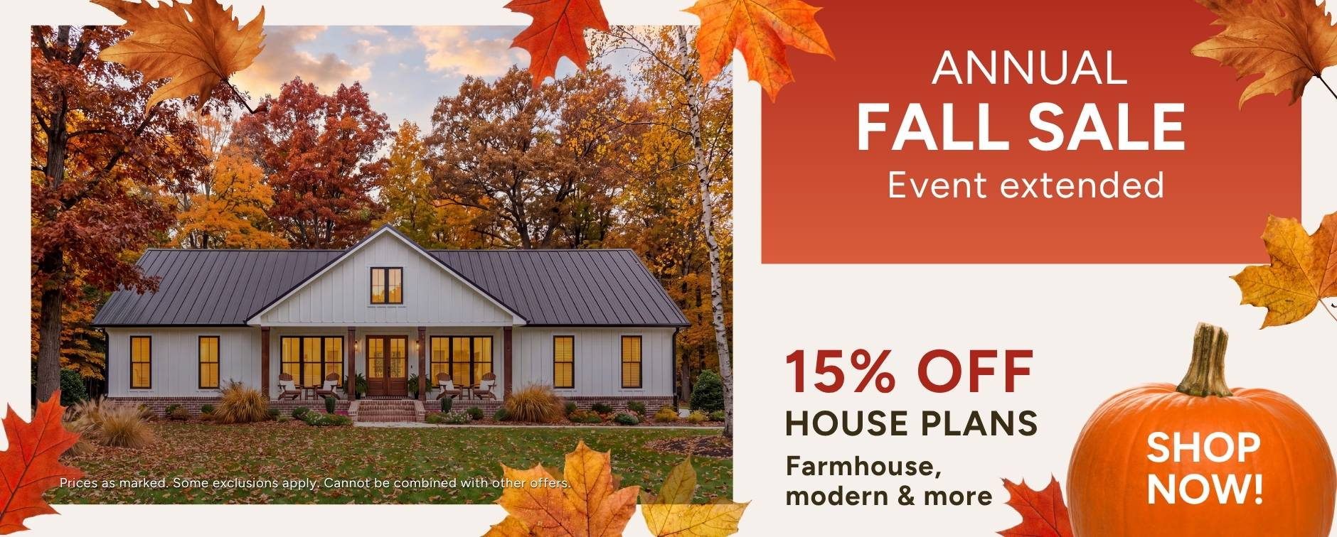 Fall Sale: 15% Off House Plans - Exterior