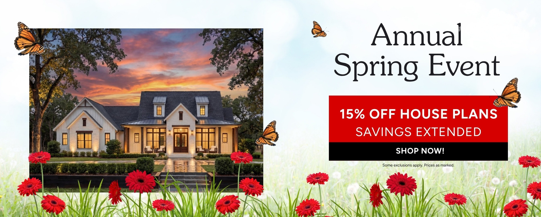 The Annual Spring Sale: 15% Off House Plans Extended - Exterior