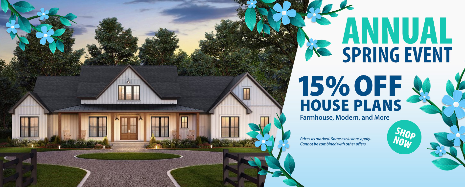 Dreamy Spring Event Happening Now: 15% Off Thousands of House Plans