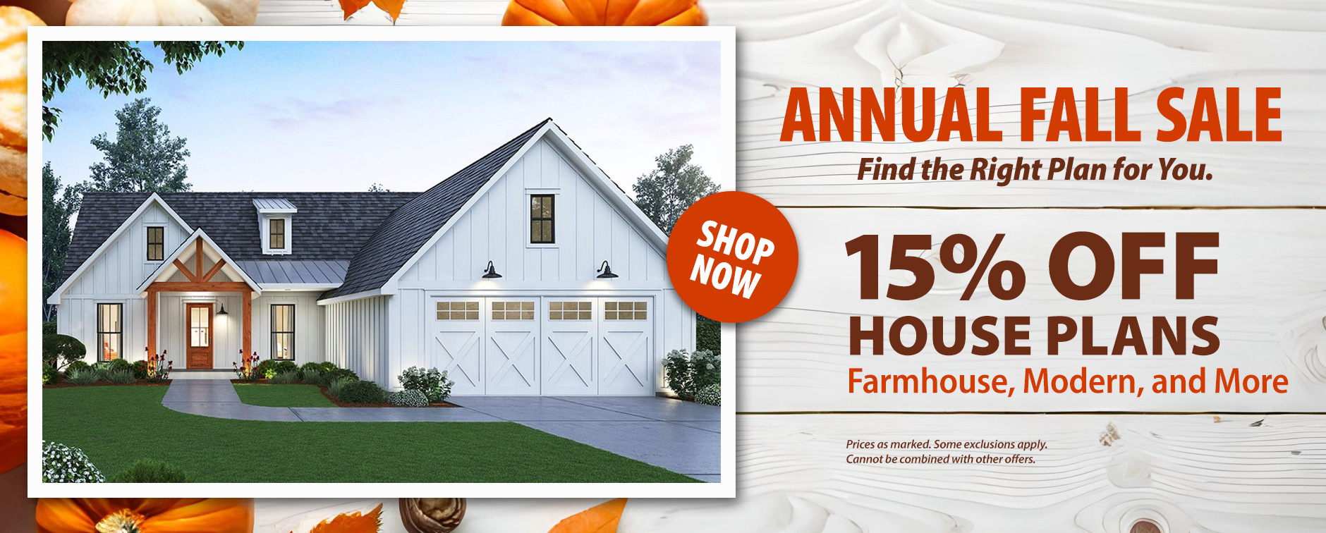 Shop Now & Take 15% Off House Plans
