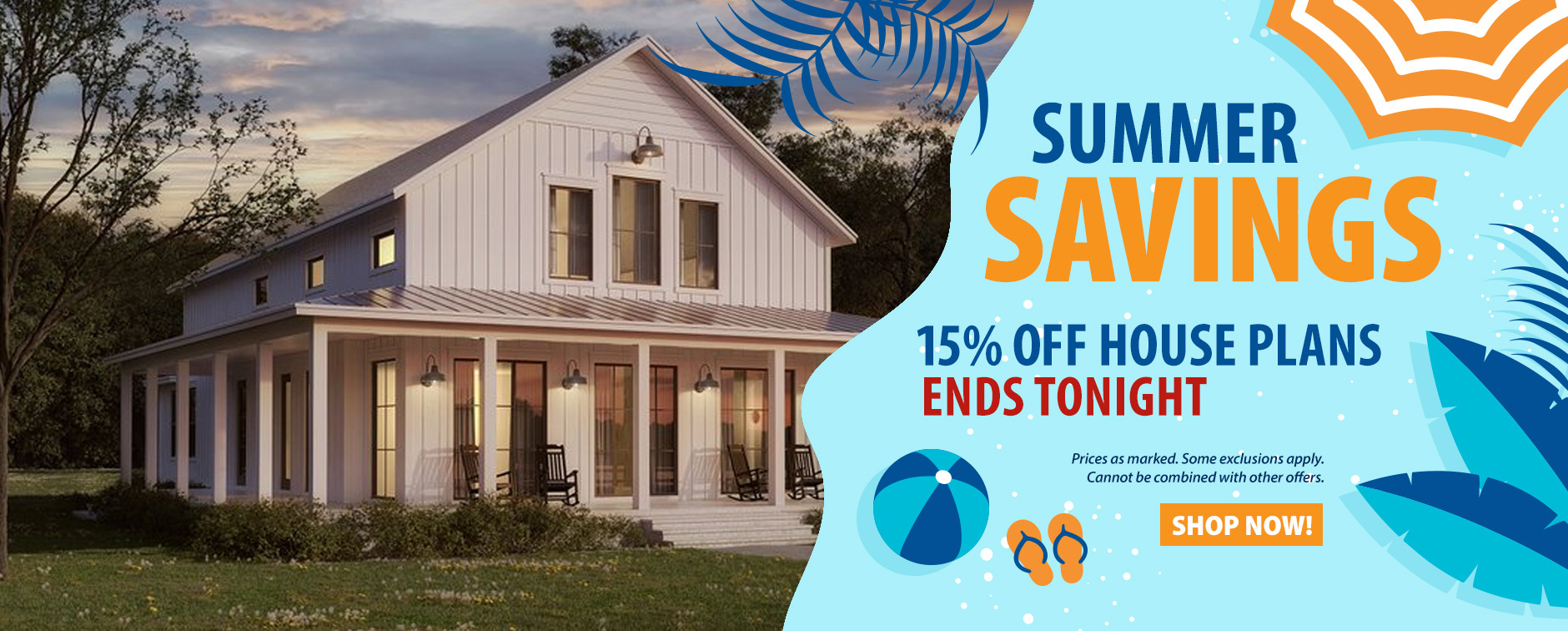 House Plan Sale Ends Tonight. Take 15% Off Home Designs Now.