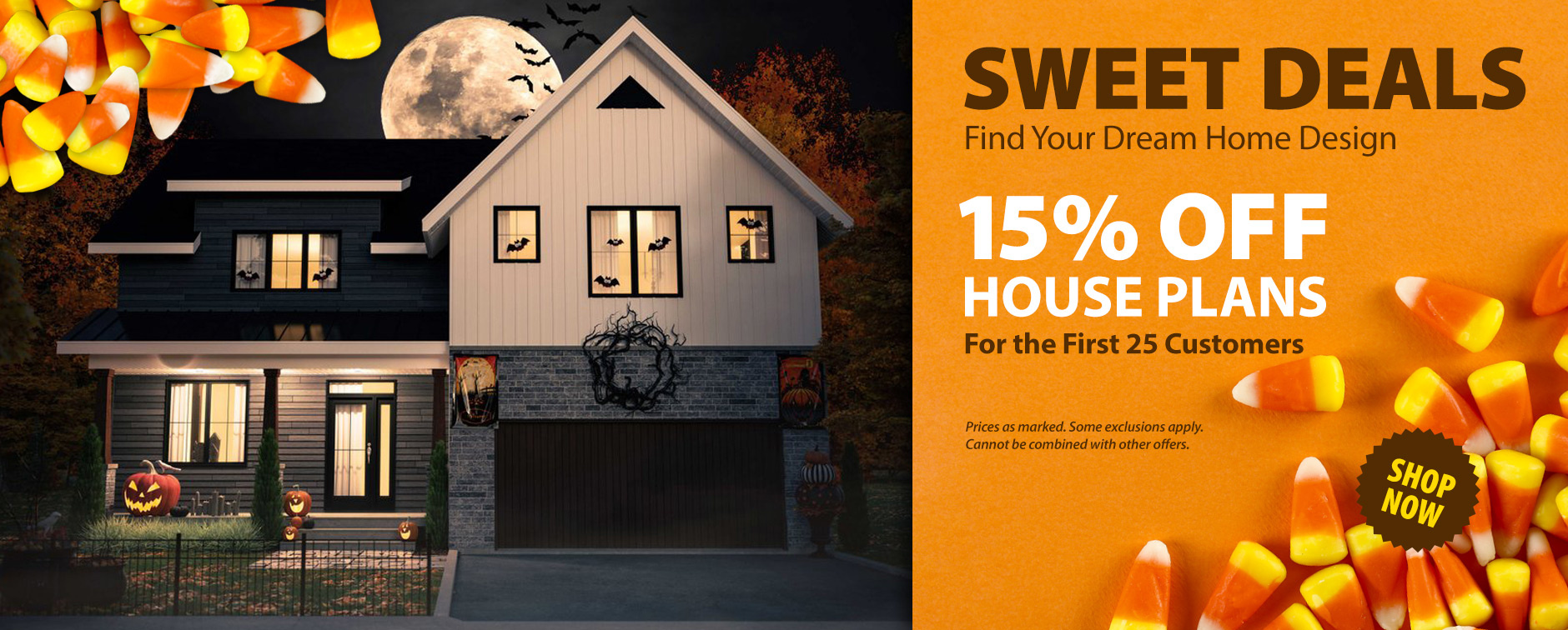 Halloween Sale: 15% Off House Plans for the First 25 Customers