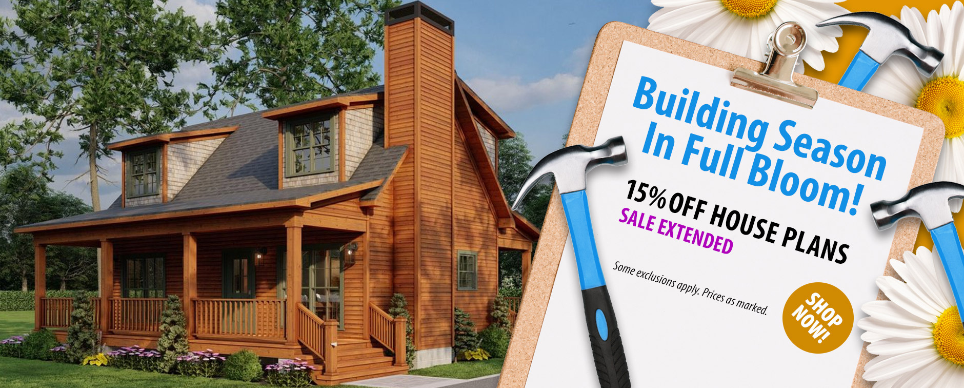 Get 15% Off Dream House Plans - Farmhouse, Modern, More - Event Extended
