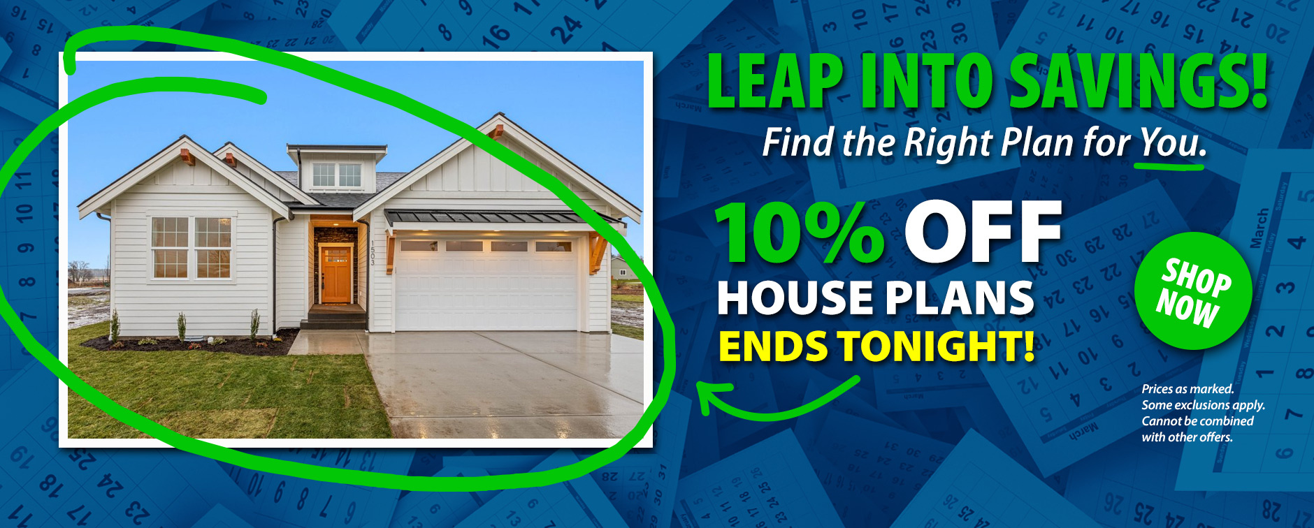 Leap Year Event: Take 10% Off House Plans. Sale Ends Tonight.