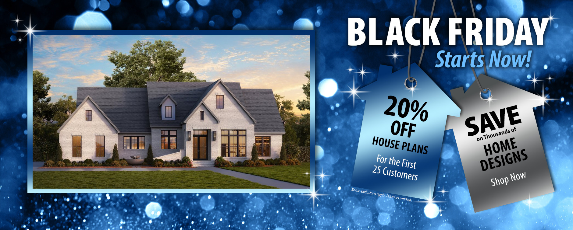 Black Friday Sale: 20% Off House Plans - No Code Needed - First 25 Customers