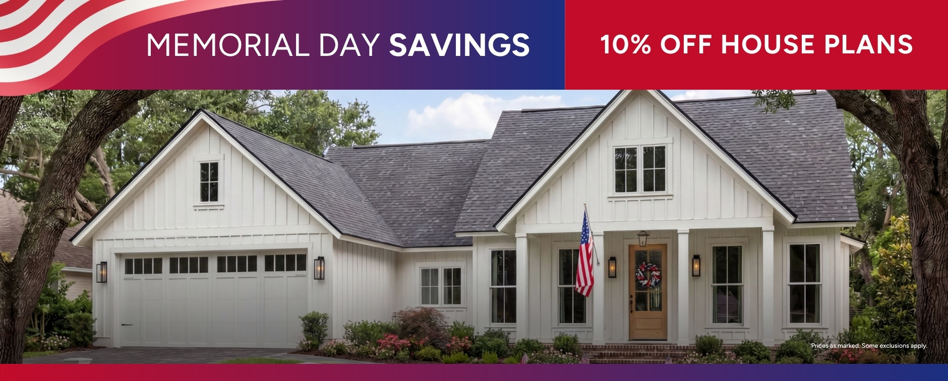 Save 10% on Thousands of House Plans for Memorial Day