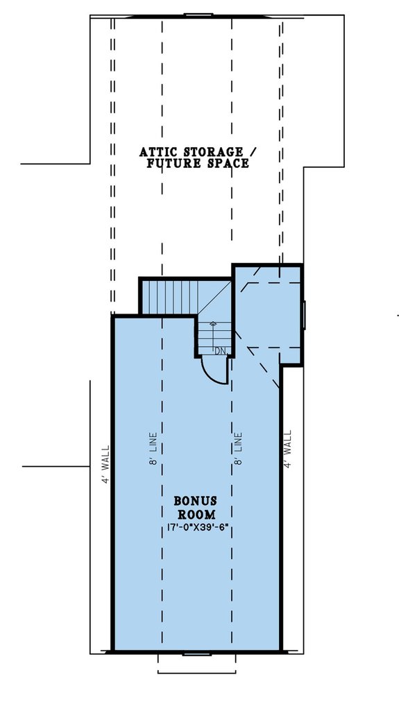 House Plan with Side Garage