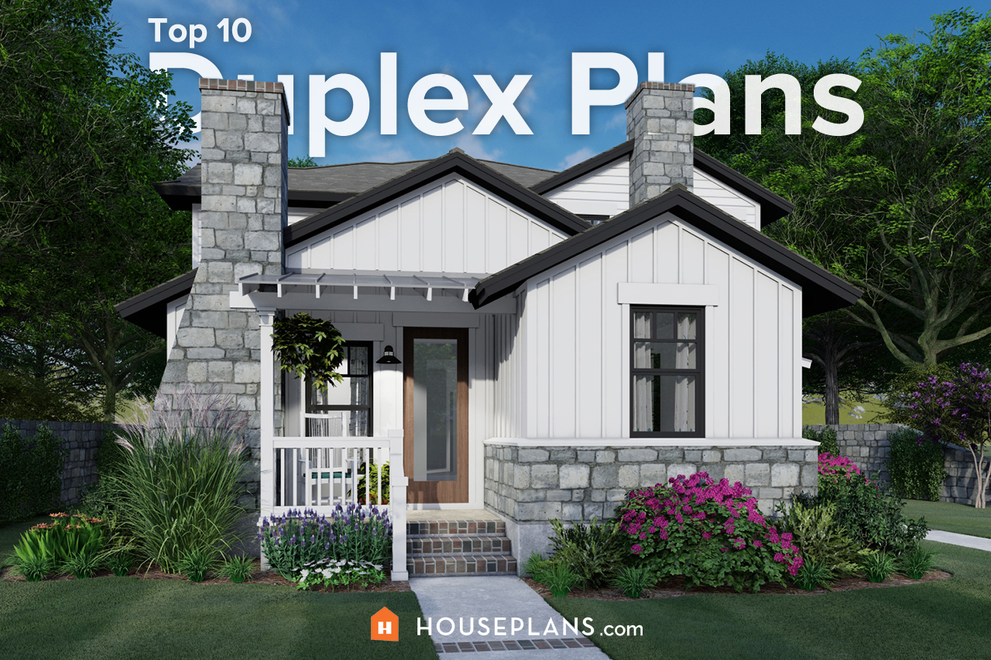 Top 10 Duplex Plans That Look Like, Cool House Plans Company