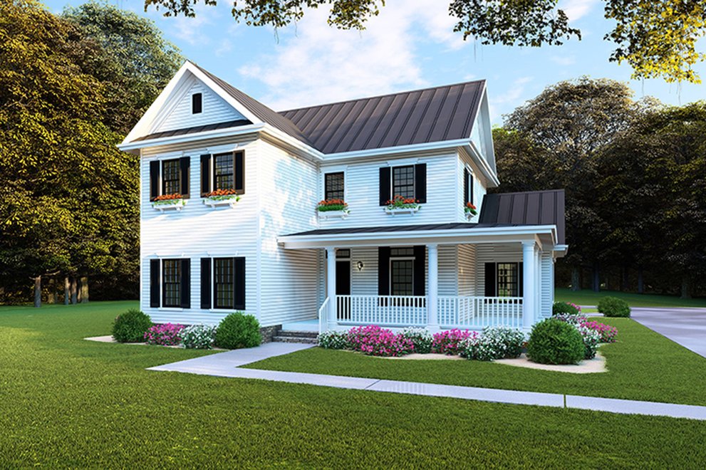Narrow Home Plans Shallow Lot House Plans For Small Sites Blog Builderhouseplans Com