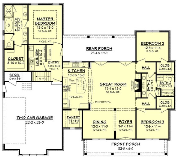 Easy To Build Houses And Floor Plans, Cost Efficient Ranch House Plans