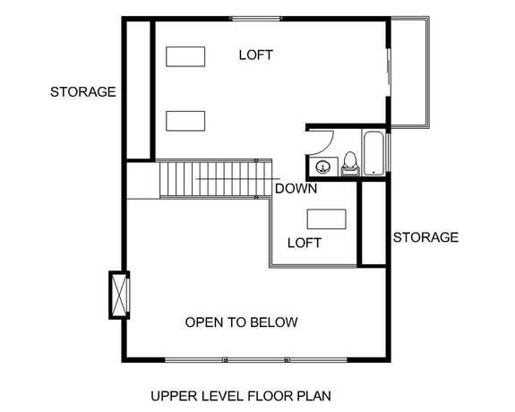 Cabin Plan with Loft