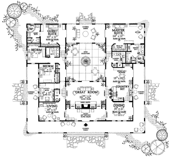 Build A House With Courtyard Blog