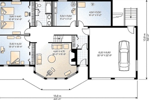 Large Mountain Home Floor Plan