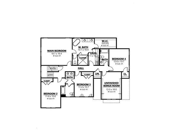 Five-Bedroom Modern Farmhouse Plan