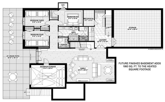 Contemporary Home with Screened Porch
