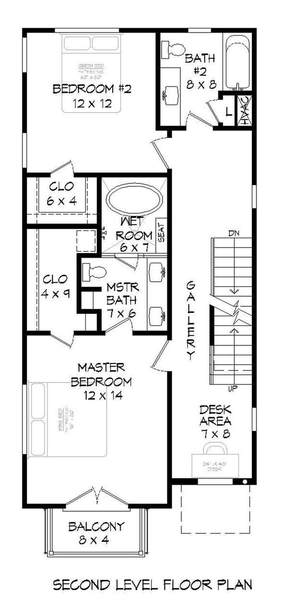 Simple Narrow Lot House Plans, Narrow Lot House Plans With Garage In Back