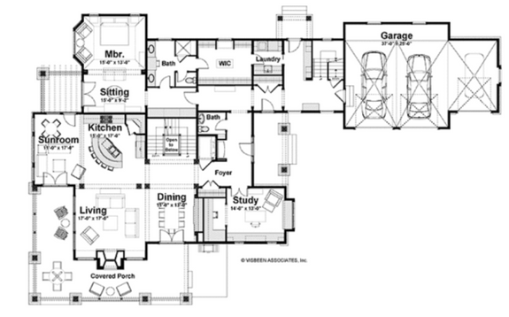 Dream House Plan - Craftsman House Plans with Impressive Porches