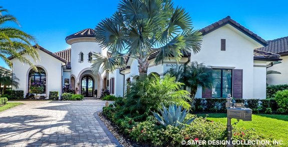 Modern Mediterranean House Plans by Dan Sater