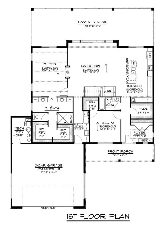 Modern Plan with Optional Basement