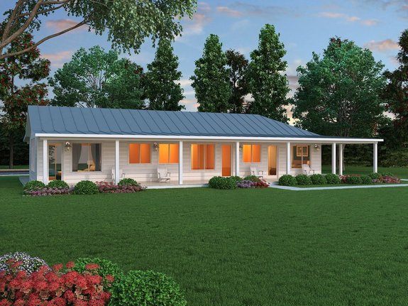 House Plan Design - Trending: Ranch Style House Plans with Open Floor Plans