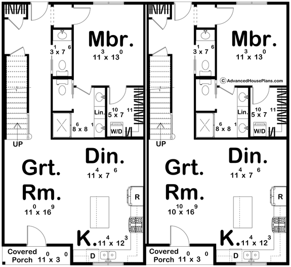 Two-Story Duplex Design