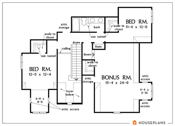 Standout 4 Bedroom 3 Bath House Plans by Don Gardner